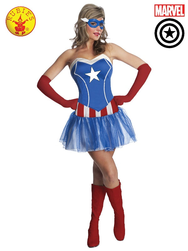 Adult Ladies Captain America Costume